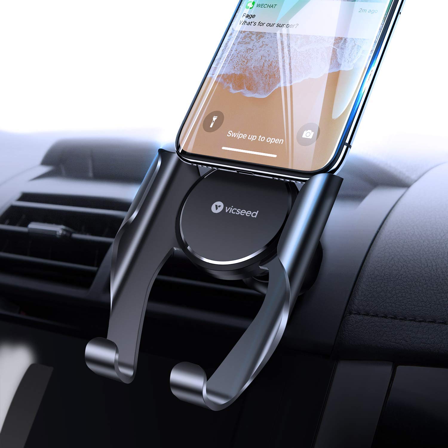 VICSEED Car Phone Mount, Air Vent Phone Holder for Car, Handsfree Cell Phone Car Mount