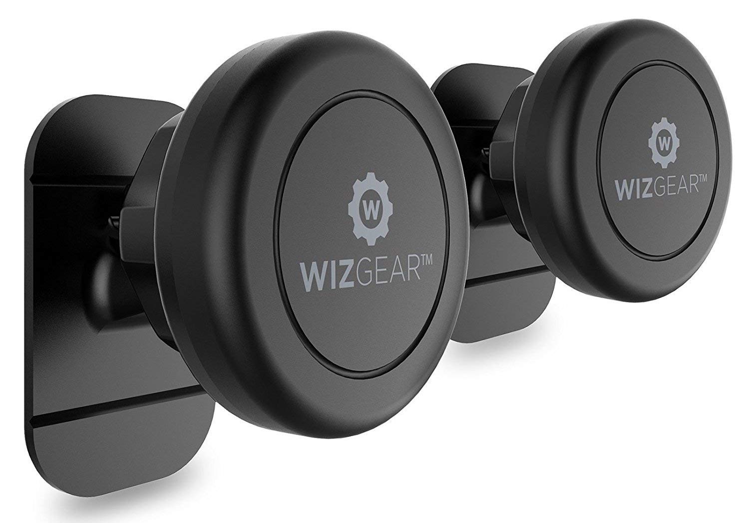 Magnetic Mount, WizGear Universal Stick On (2 Pack) Dashboard Magnetic Car Mount Holder