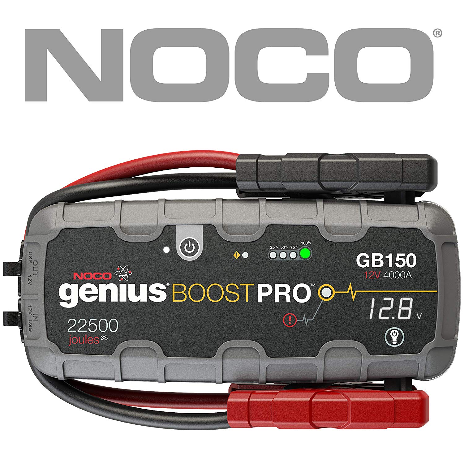 NOCO Boost Pro GB150 4000 Amp 12V UltraSafe Lithium Jump Starter for up to 10L Gasoline and Diesel Engines